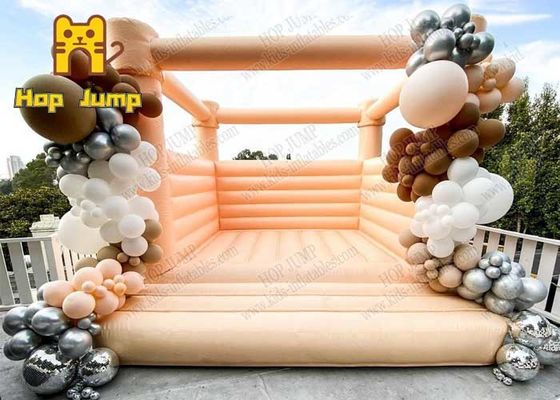 Champagne Pastel Inflatable Bounce House 15 Ft Phòng chống cháy