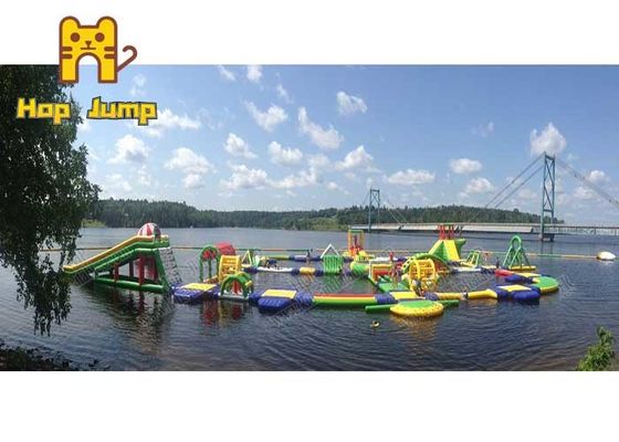 Công viên nước dành cho trẻ em 14 tuổi Thổi phồng với chướng ngại vật khổng lồ HOP JUMP