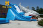 Giant Shark Kids Inflatable Water Slide Games Trò chơi công viên nước ở sân sau
