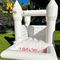 10ft 0.55mm PVC trắng Wedding Inflatable Bouncer Castle House Kids Jumper