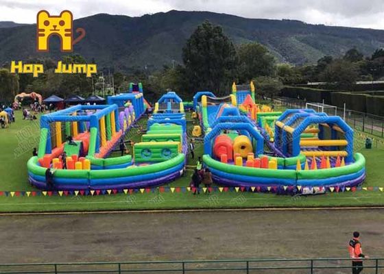 Hop Jump Inflatable 40 Ft Blow Up Khóa học vượt chướng ngại vật Cho thuê OEM ODM
