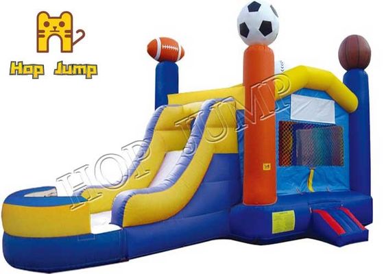 GSKJ Carnival Games Kids Inflatables 4x7 Dry Slide Bounce House
