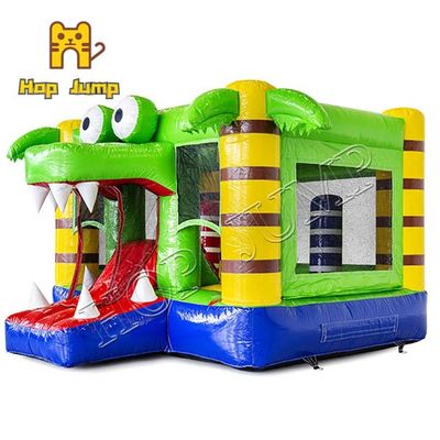 Trẻ em đầy màu sắc Inflatables Bouncers Castle House 4 khâu Thiết kế cá sấu Bounce Mini