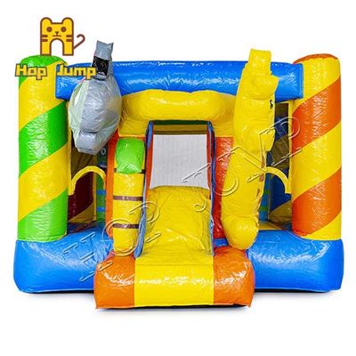 Hươu cao cổ Bouncy Castle Inflatable Bounce Jumping House Ngôi nhà đầy màu sắc cho trẻ em Bounce House