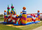 Trẻ em Người lớn Polyvinyl Chloride công viên giải trí lâu đài bouncy đường khâu bốn mũi