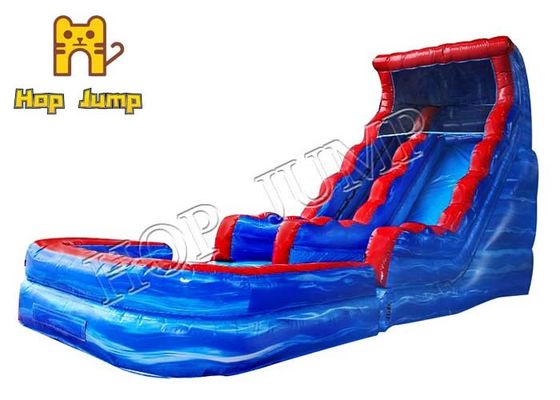 Công viên nước Trượt tuyết ướt bằng đá cẩm thạch xanh 18ft Tiệc trượt nước bơm hơi