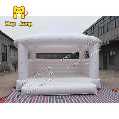 15ft 0,55mm PVC Gazebo White Bounce House Đám cưới lâu đài bơm hơi